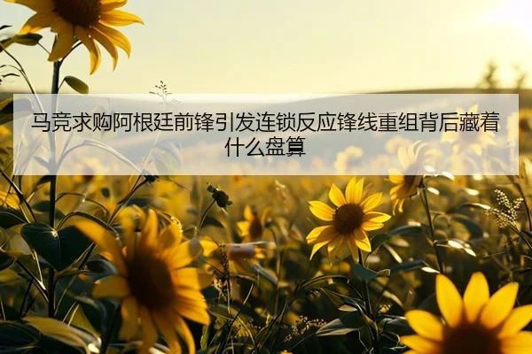 马竞求购阿根廷前锋引发连锁反应锋线重组背后藏着什么盘算
